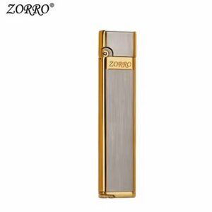 ZORRO Ultra-thin Metal Kerosene Lighter Creative Grinding Wheel Type Lightweight